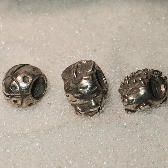 Authentic Pandora Retired Animal Charms - Set of 3 - Used - Picture 1 of 4